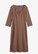 Midi dress made from lightweight crepe in brown