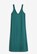 Strap dress in viscose blend in green