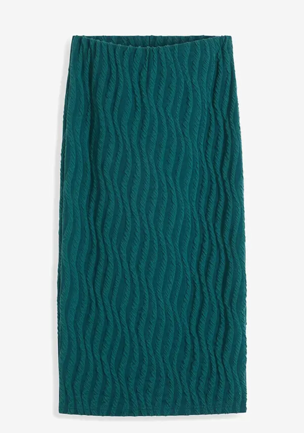 Midi-Skirt in green & beige