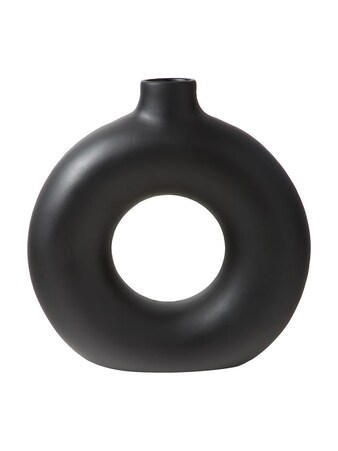 Design-Vase Livo in Black & Beige