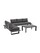 Garten-Lounge-Set Konnor, 3-tlg. in Black