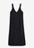 Strap dress in viscose blend in black