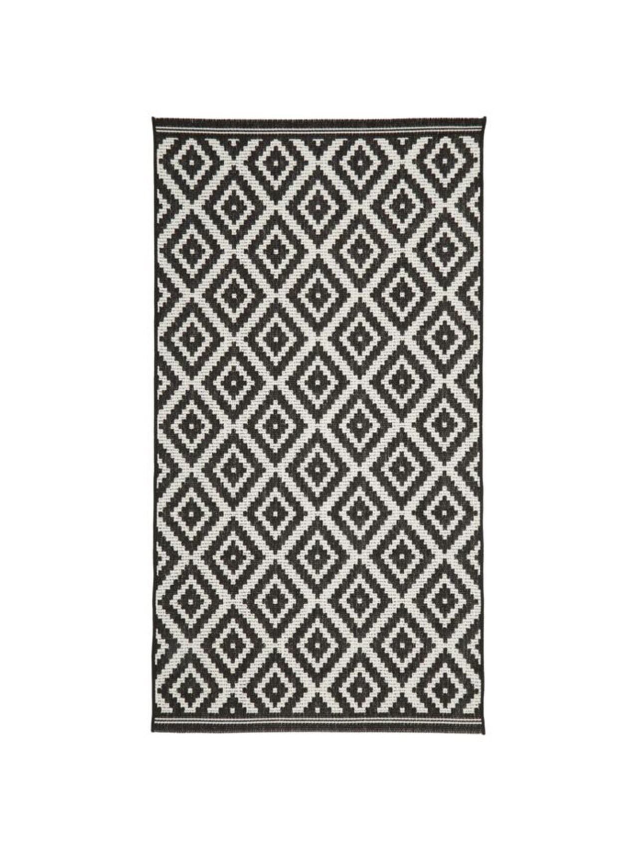 In & outdoor carpet Miami in Black & Grey